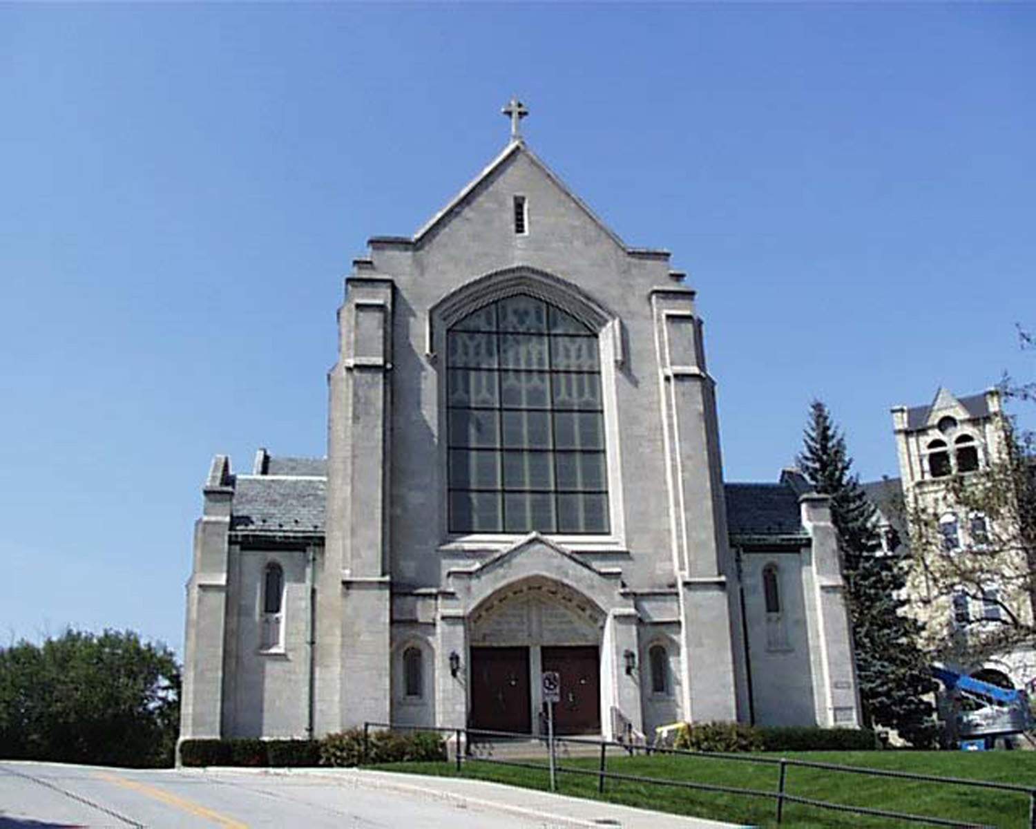 Holy Communion Church stone restoration - South Elevation Church